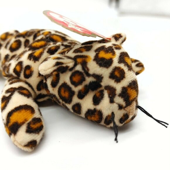 Ty Teenie Beanie Babies Freckles The Leopard Stuffed Animal Plush 1993 Vintage - Picture 2 of 9